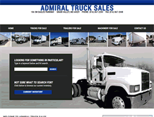 Tablet Screenshot of admiraltrucksales.com